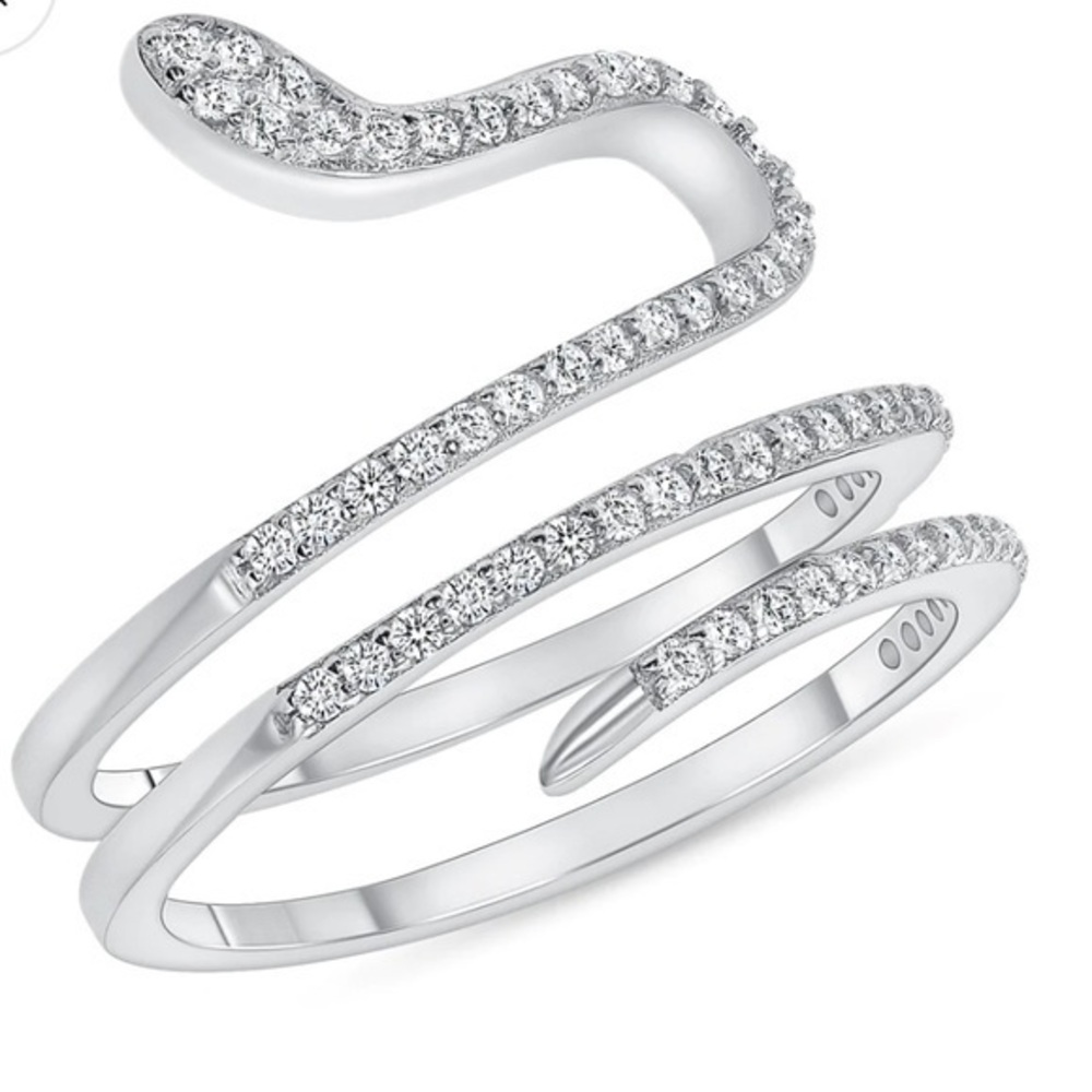 Sterling silver Snake 🐍 Ring 5 6 7 8 9 10 11